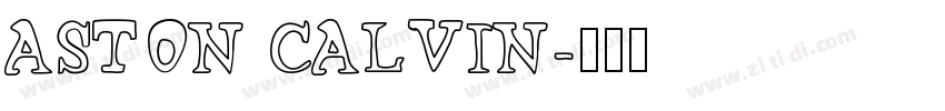 ASTON CALVIN字体转换
